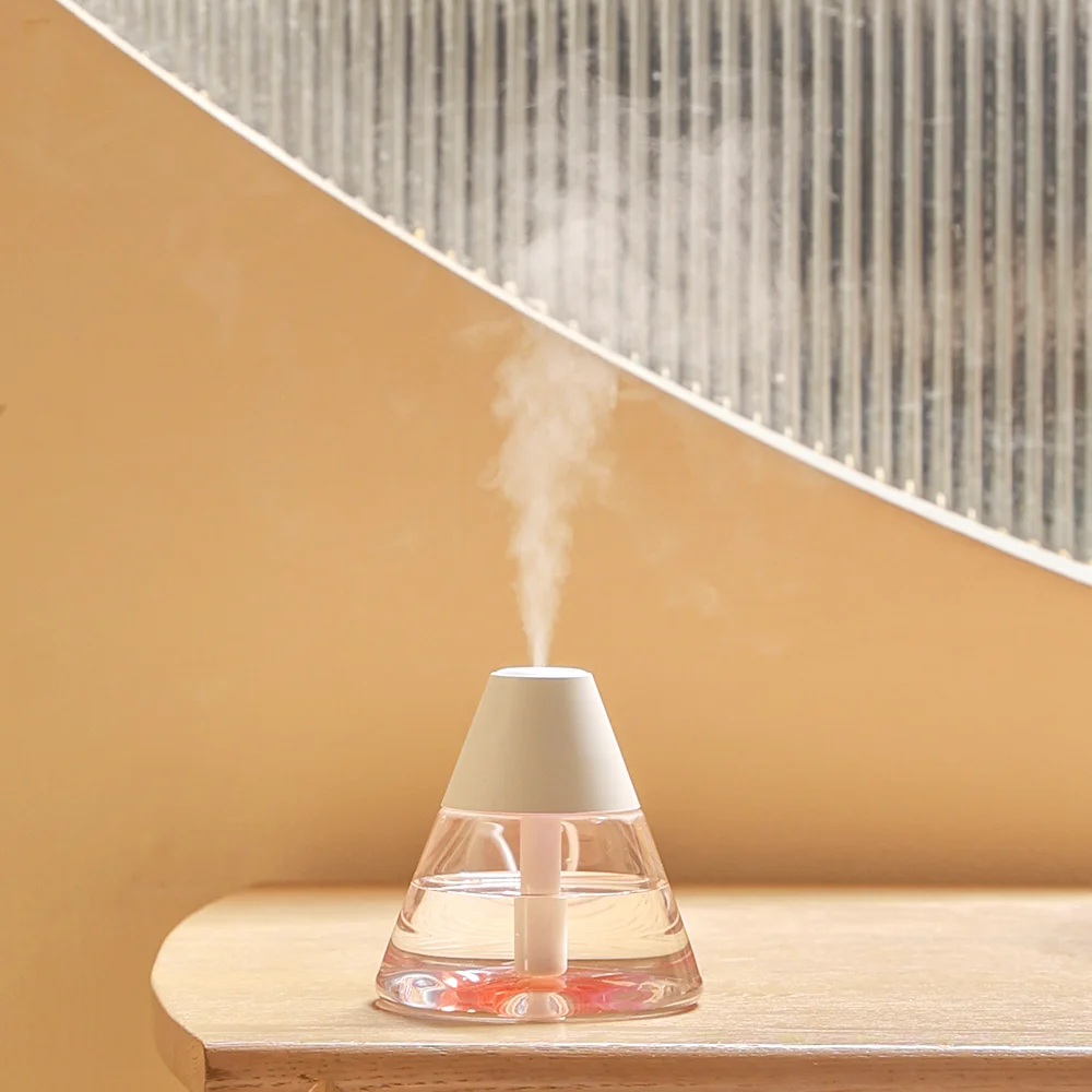 Светодиодный USB увлажнитель-аромадиффузор Cone белый 260 мл - фото 9