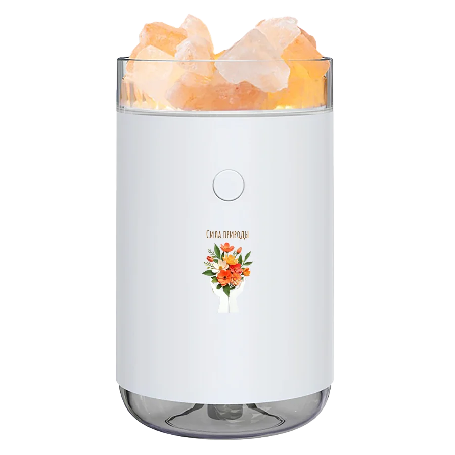 Соляная светодиодная USB лампа-увлажнитель Aura белый - фото 3