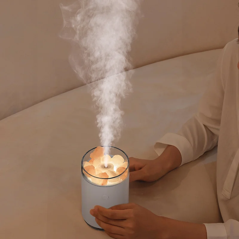 Соляная светодиодная USB лампа-увлажнитель Aura белый - фото 6