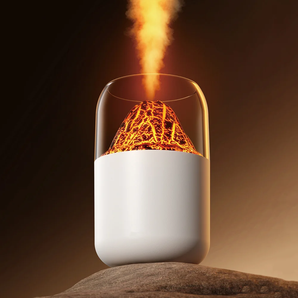 Светодиодный USB увлажнитель-аромадиффузор Volcano 2.0, белый, 300 мл - фото 3