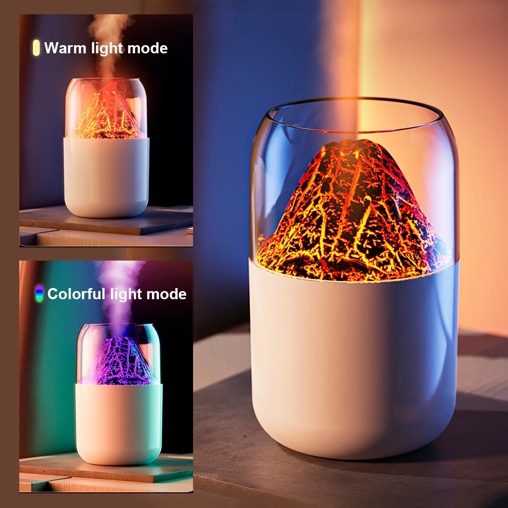 Светодиодный USB увлажнитель-аромадиффузор Volcano 2.0, белый, 300 мл - фото 4