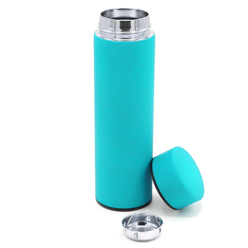 Термос Bronx софт-тач бирюзовый 450 мл - фото 2