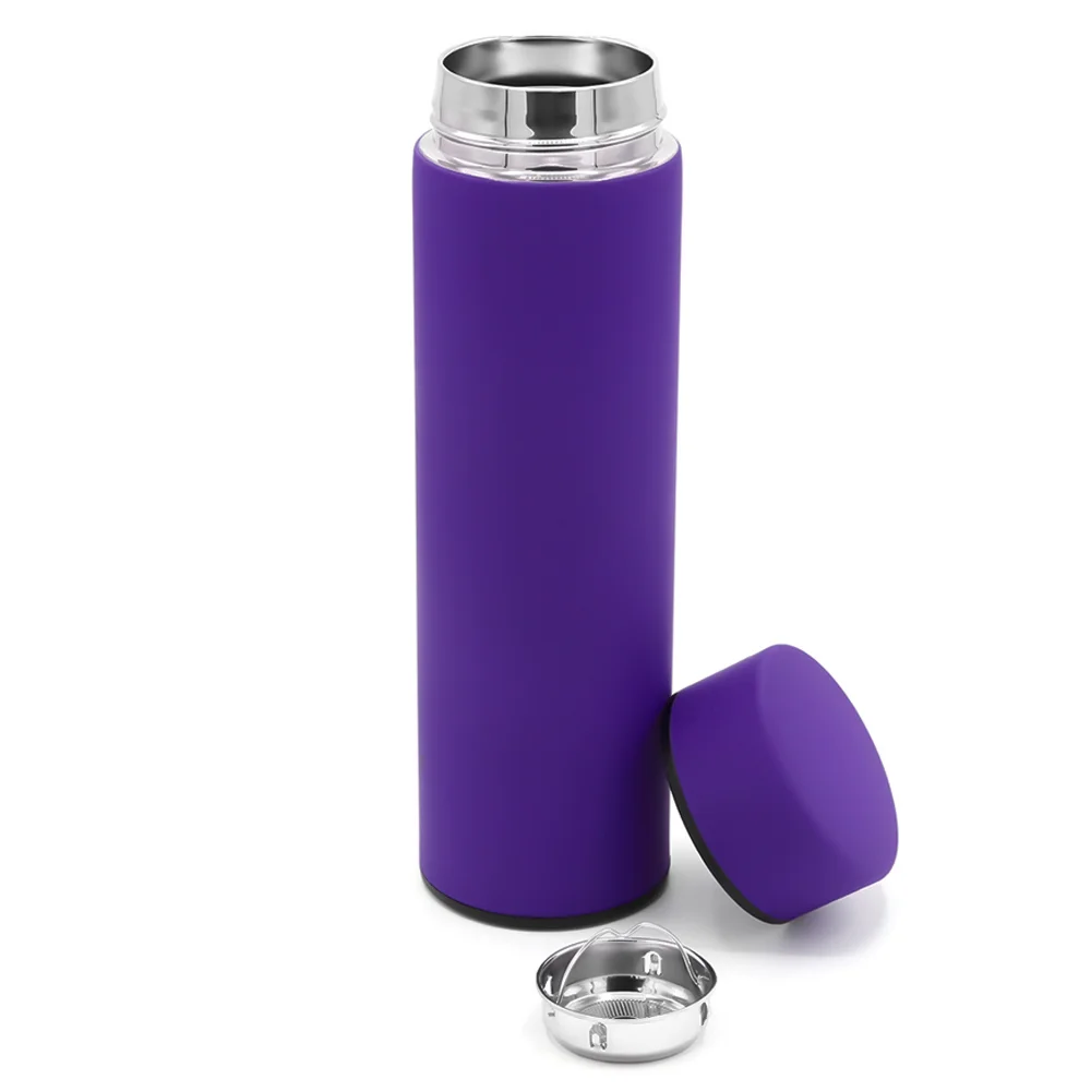 Термос Bronx софт-тач фиолетовый 450 мл - фото 2