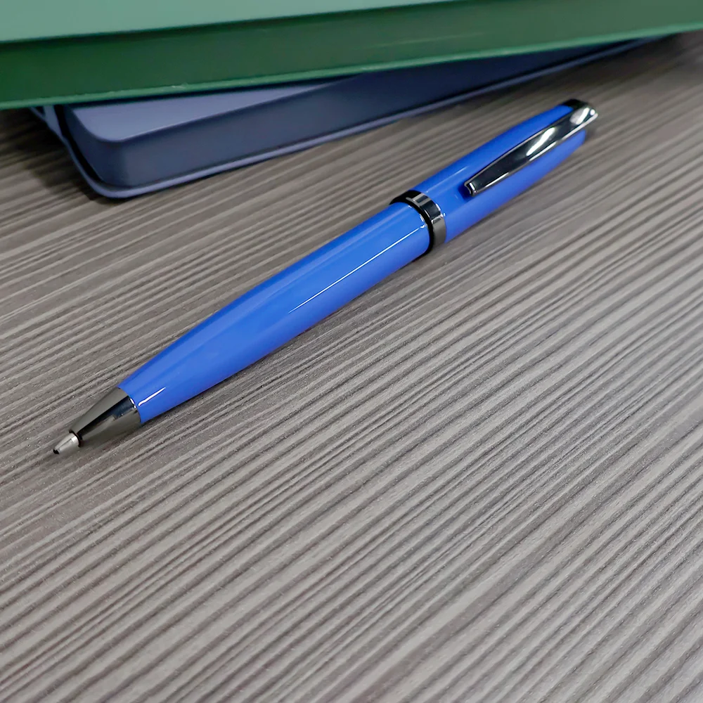 Ручка металлическая Betty светло-синяя - фото 4