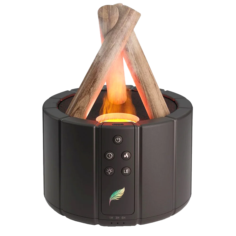 Светодиодный USB увлажнитель-аромадиффузор Bonfire с пультом Д/У чёрный Черный 250 мл - фото 4