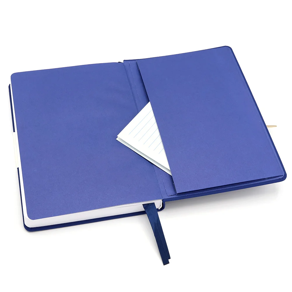 Блокнот A5 Veles в твёрдом переплёте, тёмно-синий - фото 3