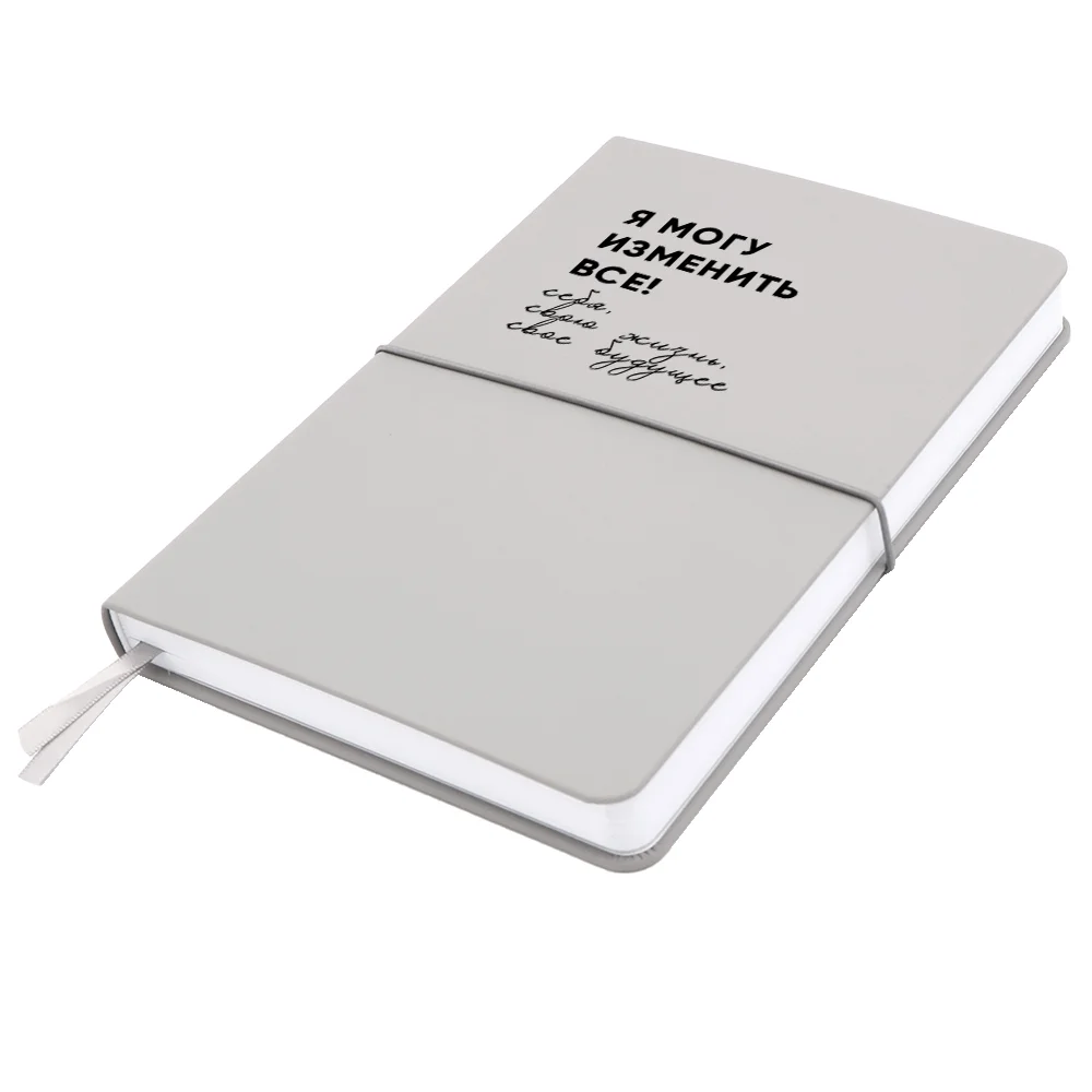 Блокнот A5 Veles в твёрдом переплёте серый Серый цемент - фото 2