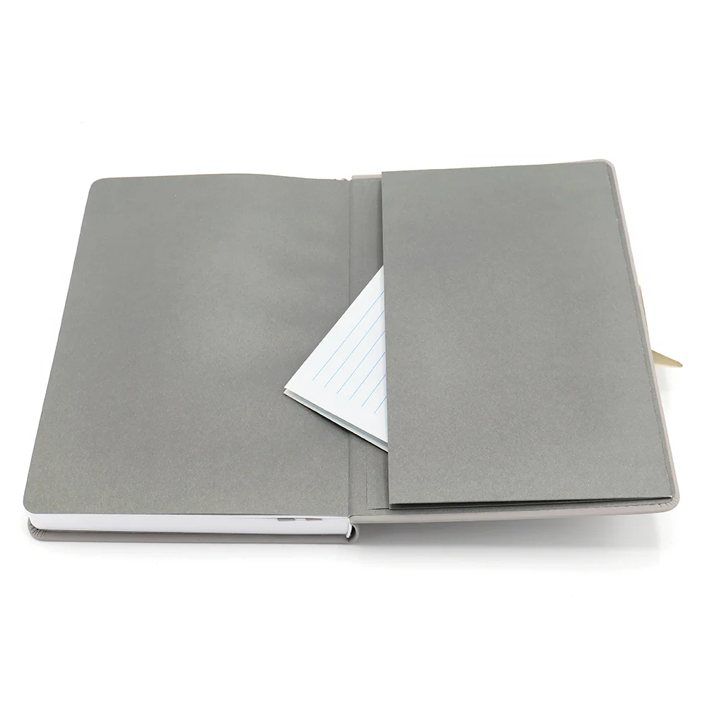 Блокнот A5 Veles в твёрдом переплёте серый Серый цемент - фото 4