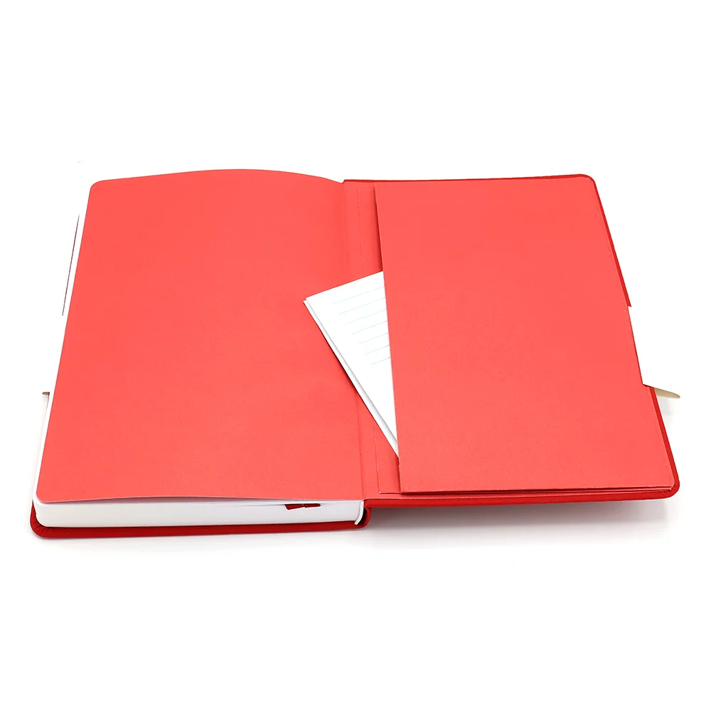 Блокнот A5 Veles в твёрдом переплёте красный - фото 3