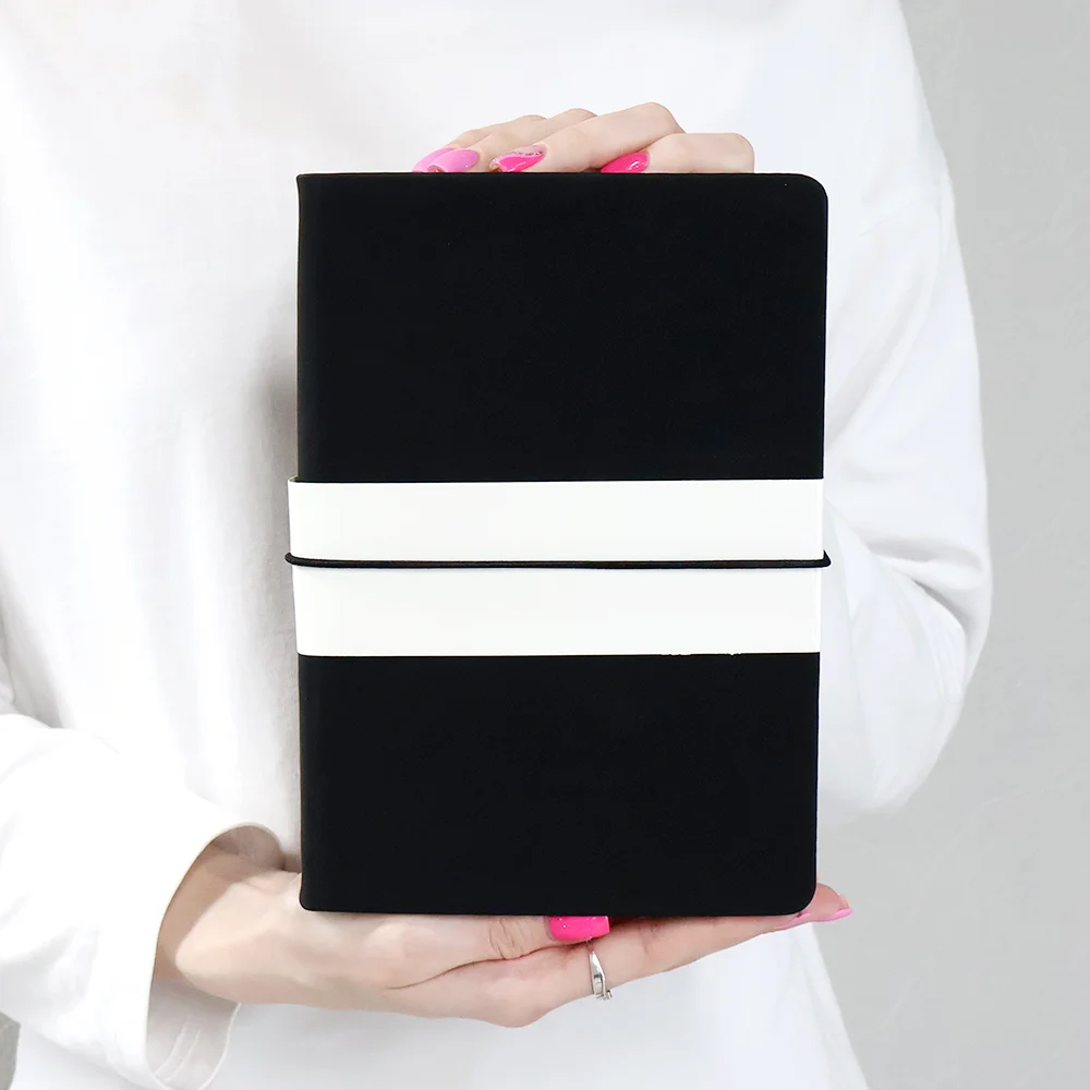 Блокнот A5 Veles в твёрдом переплёте чёрный Черный - фото 4