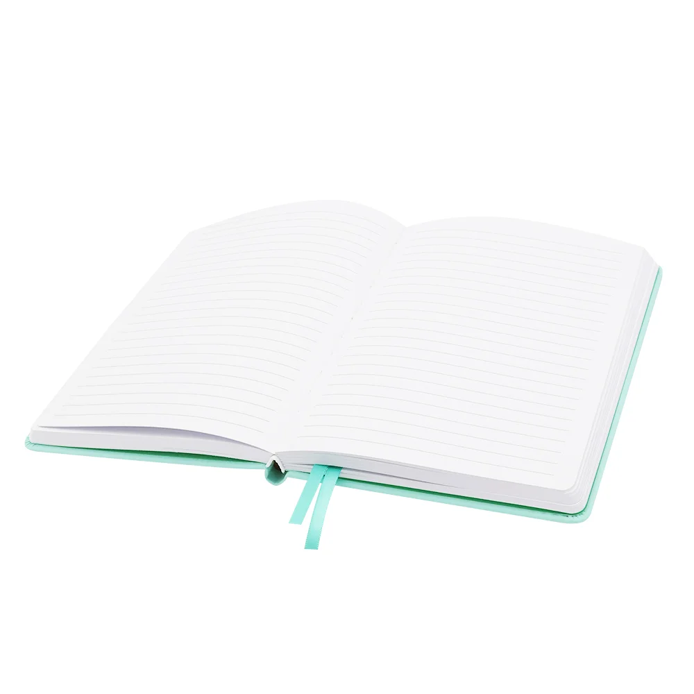 Блокнот A5 Veles в твёрдом переплёте бирюзовый - фото 3