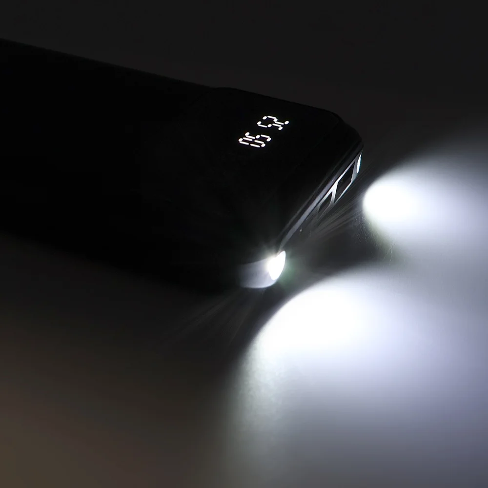 Внешний аккумулятор Dorado 10 000 mAh с фонариком черный - фото 4