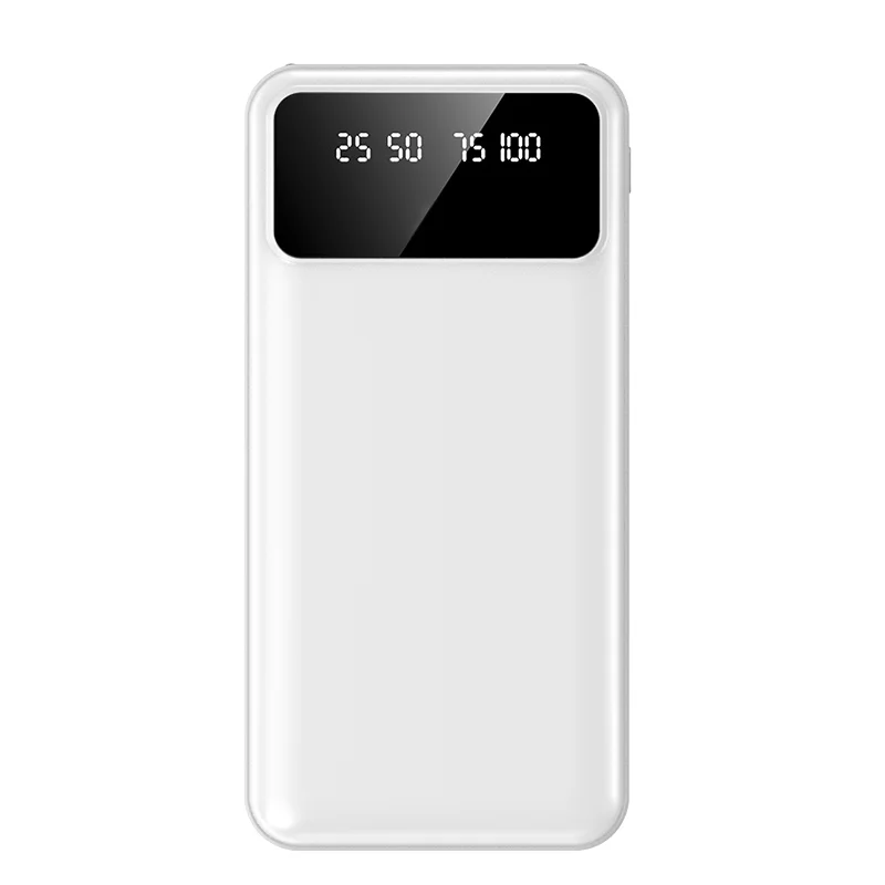 Внешний аккумулятор Dorado 10 000 mAh с фонариком белый - фото 3