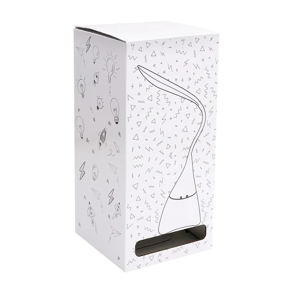 Настольная лампа с колонкой Swanny белая - фото 4