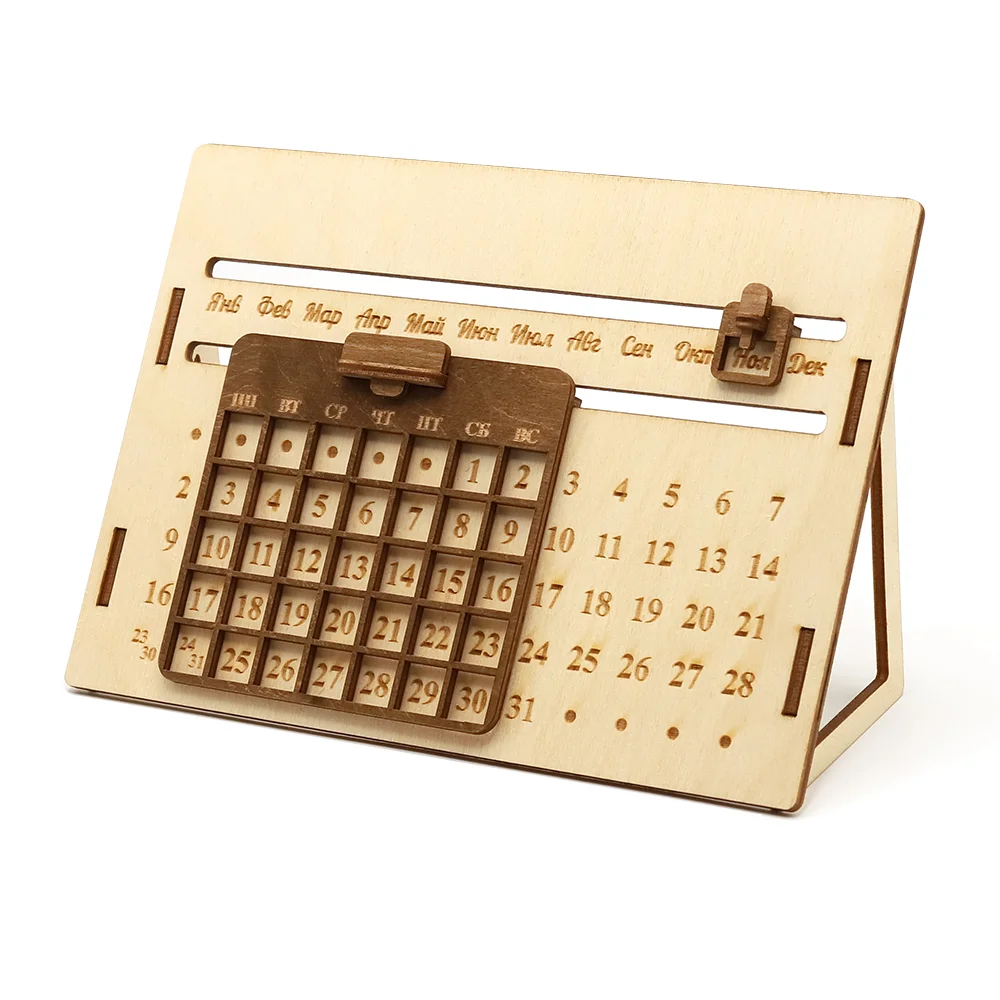 Деревянный вечный календарь - фото 2