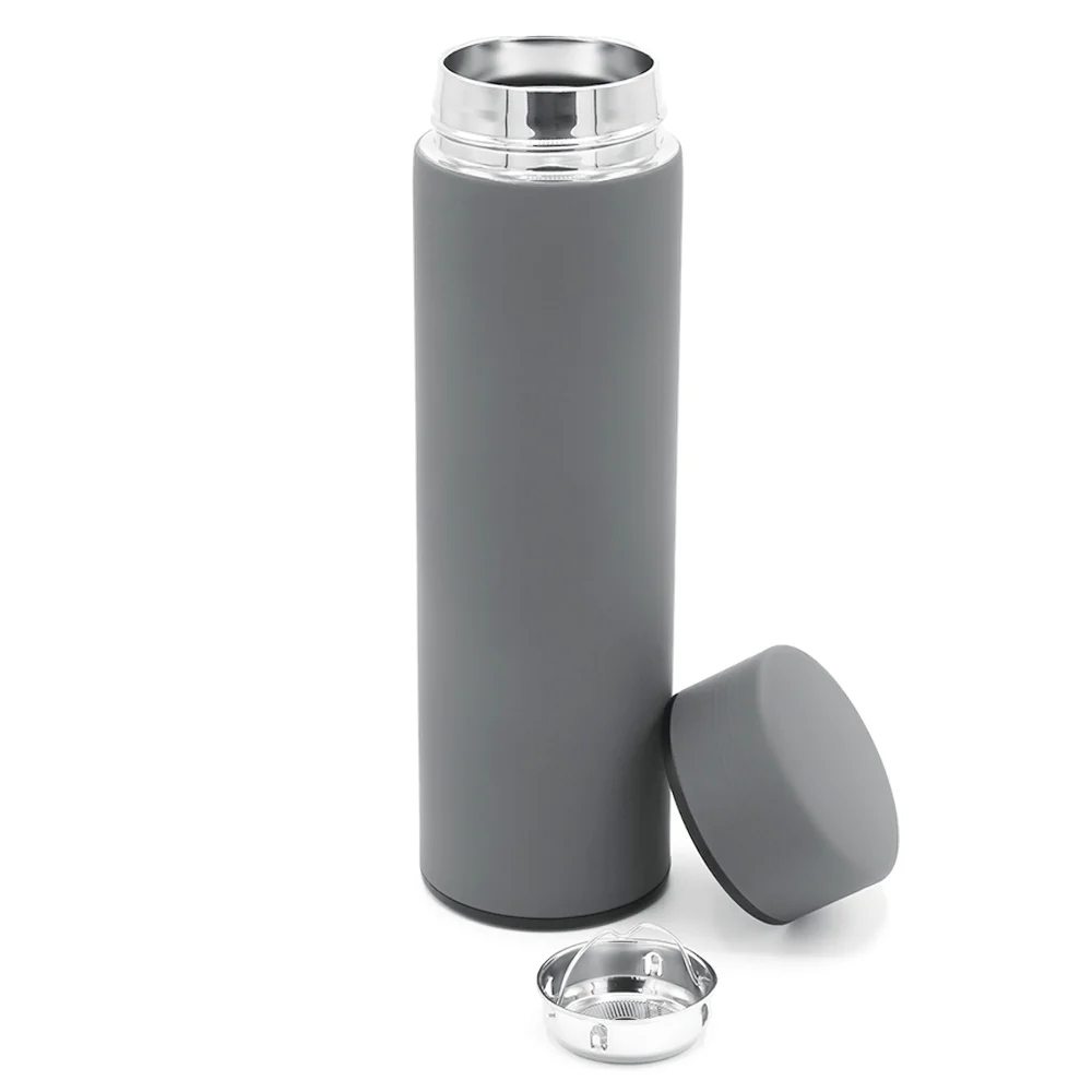 Термос Bronx софт тач серого цвета Серый 450 мл - фото 2