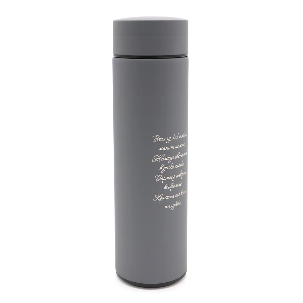 Термос Bronx софт тач серого цвета Серый 450 мл - фото 4