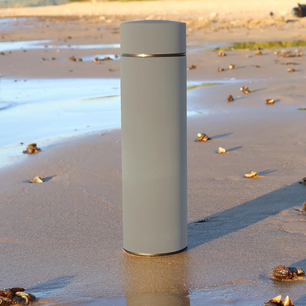 Термос Bronx софт тач серого цвета Серый 450 мл - фото 5