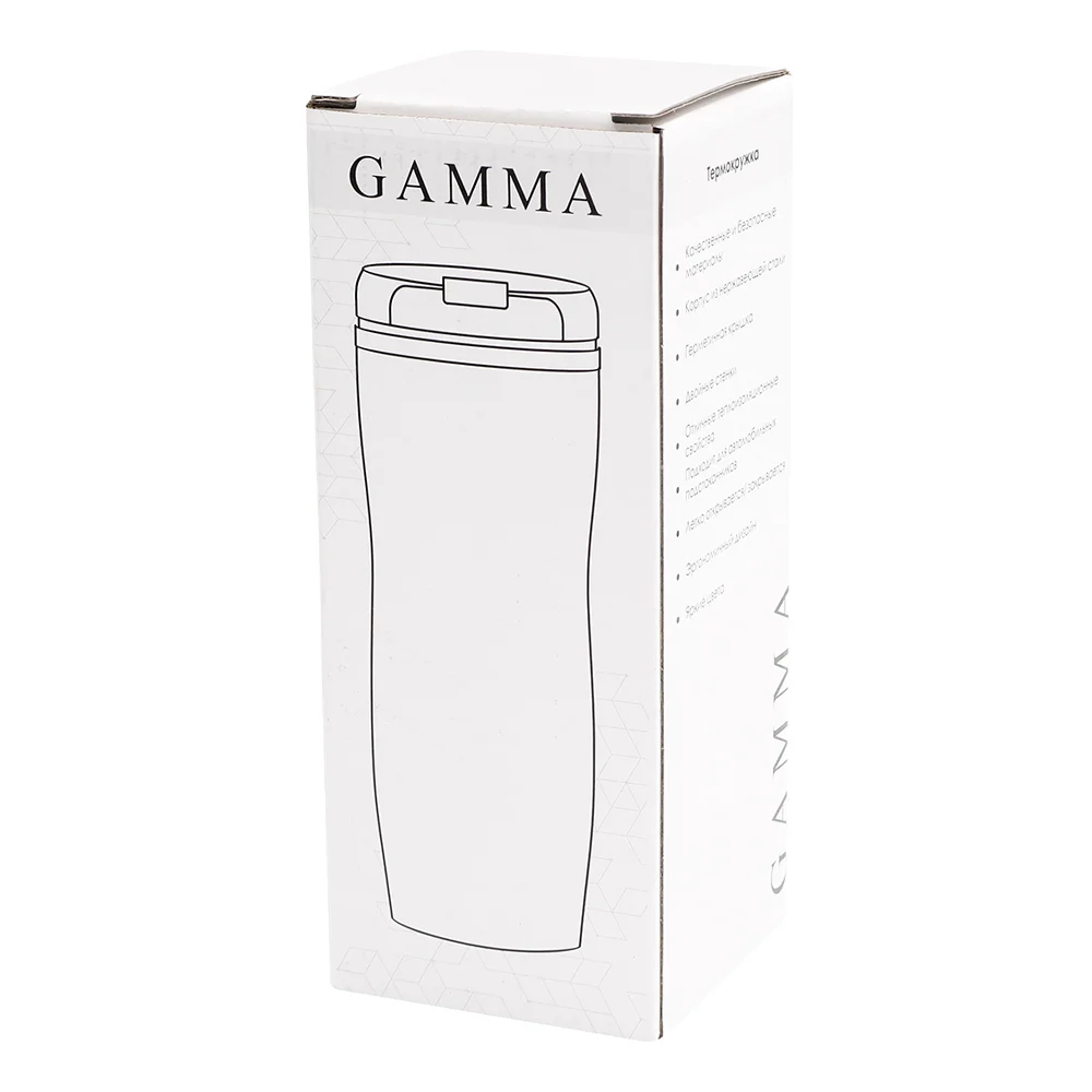 Термокружка Gamma cофт-тач зеленый Зелёный 420 мл - фото 3
