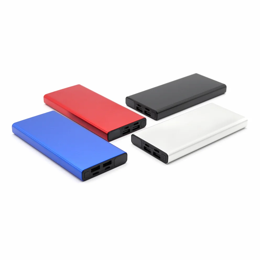 Внешний аккумулятор Höginn в металлическом корпусе 10000mAh синий - фото 2