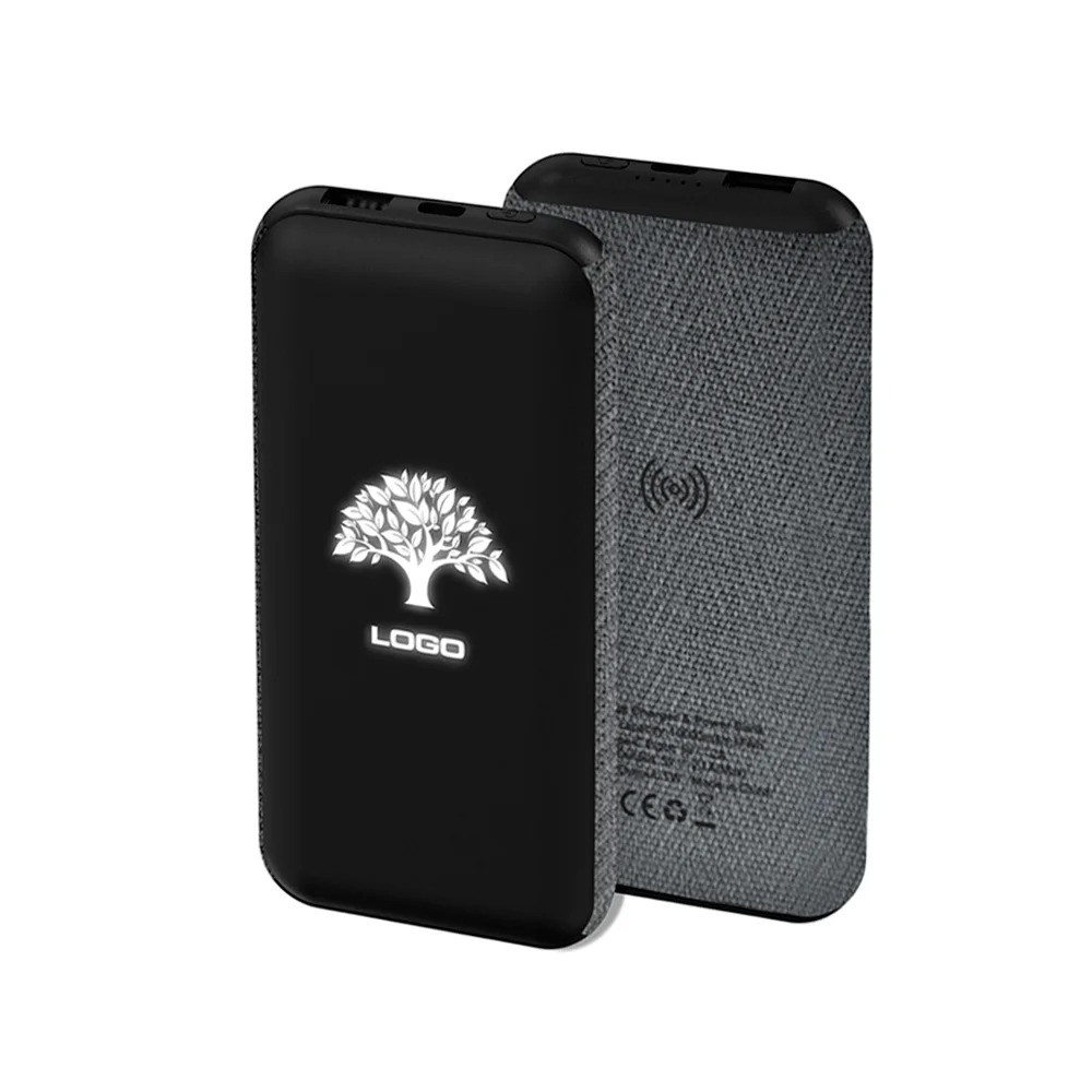 Внешний аккумулятор Stormoway 10000 mAh с беспроводной зарядкой черный - фото 2