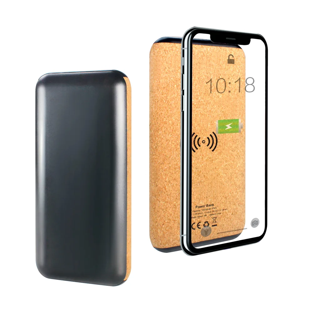 Внешний аккумулятор Suntory с беспроводной зарядкой 10000 mAh черный - фото 2