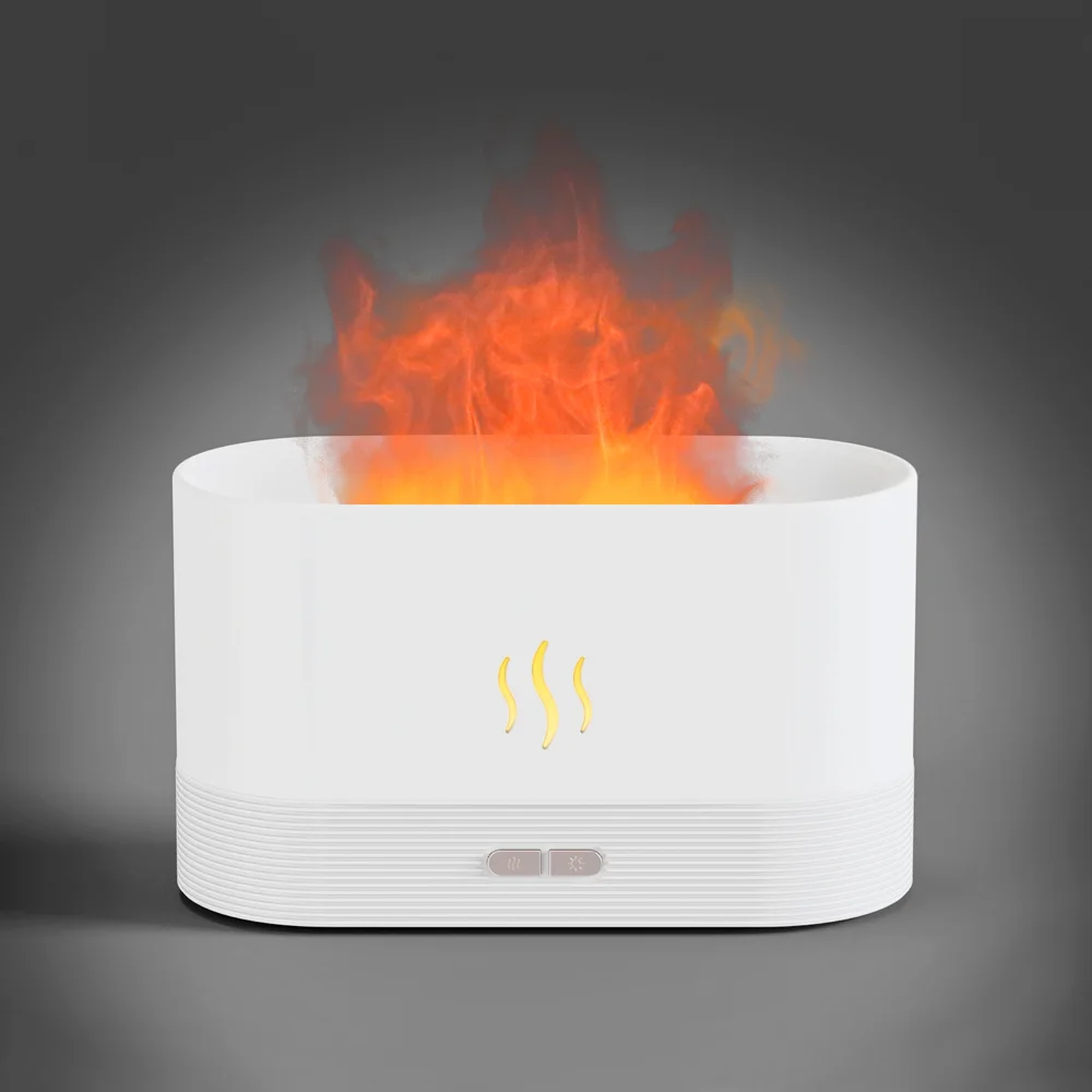 Светодиодный USB увлажнитель-ароматизатор Flame белый 180 мл - фото 2