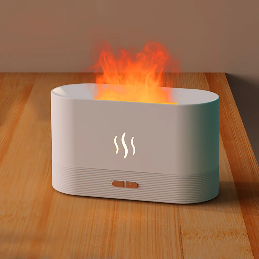 Светодиодный USB увлажнитель-ароматизатор Flame белый 180 мл - фото 3