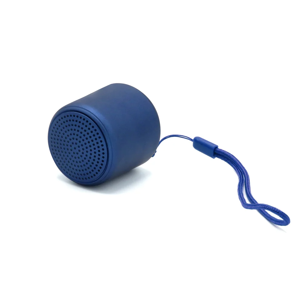 Беспроводная Bluetooth колонка Music TWS софт-тач темно-синяя - фото 2