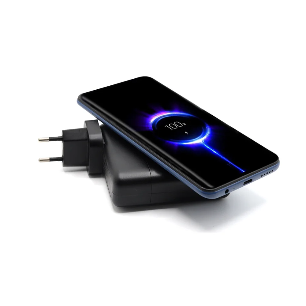 Внешний аккумулятор Gemini с беспроводной зарядкой и сетевым адаптером 10000 mAh черный - фото 2