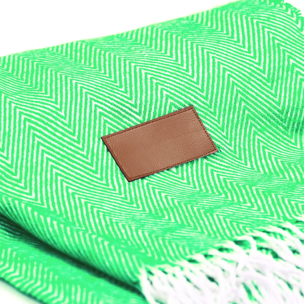 Плед акриловый Samum, зеленый, Зелёный - фото 3