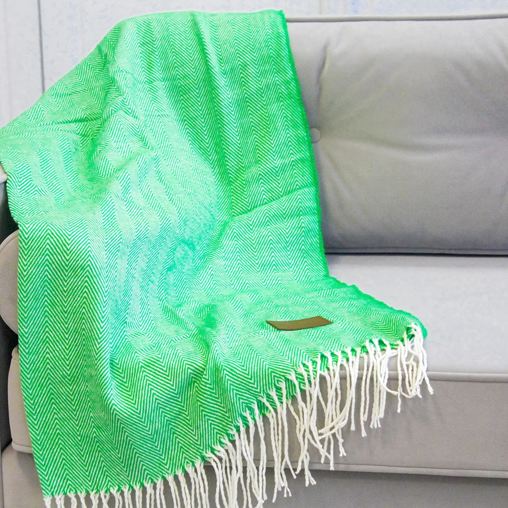 Плед акриловый Samum, зеленый, Зелёный - фото 4