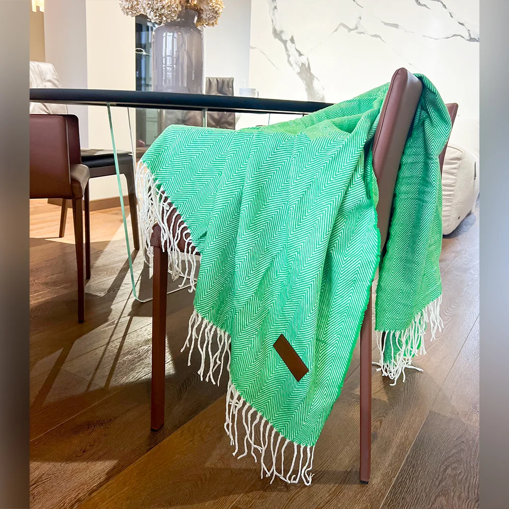 Плед акриловый Samum, зеленый, Зелёный - фото 5