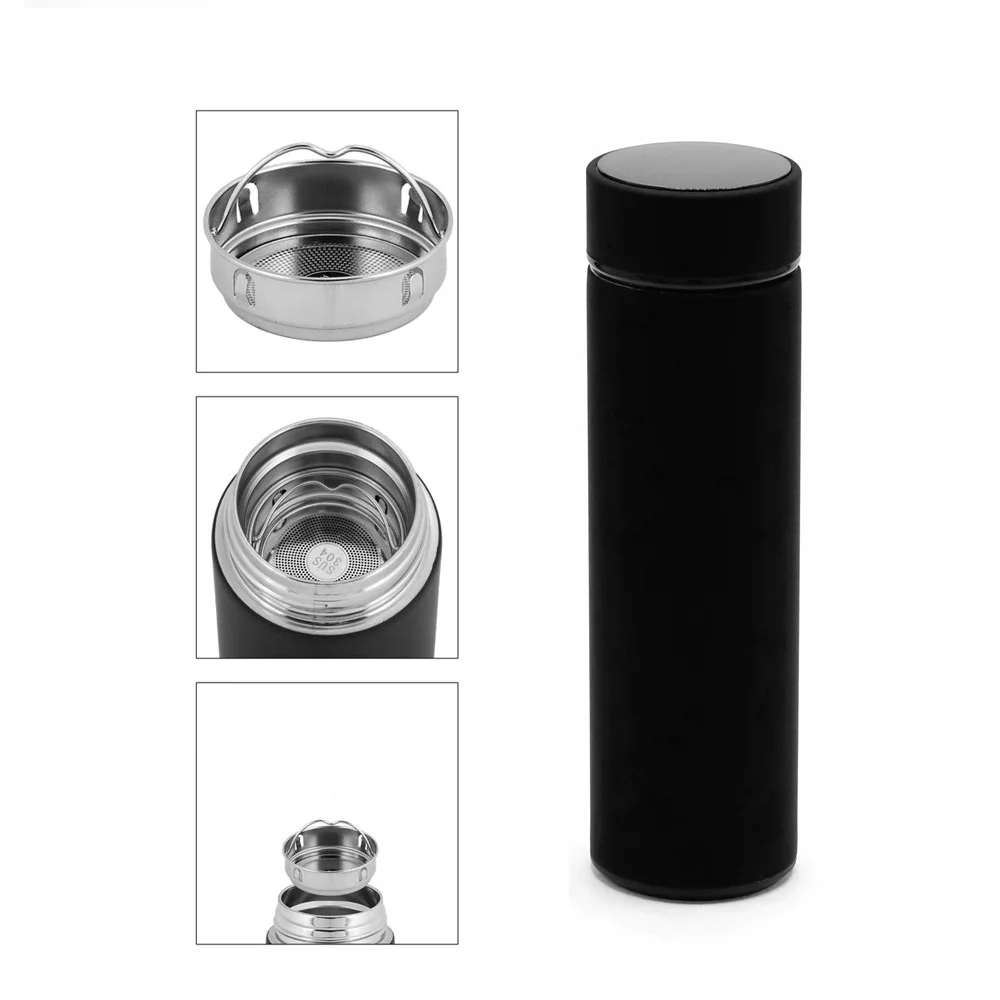 Термос Indy софт-тач черный 450 мл - фото 2