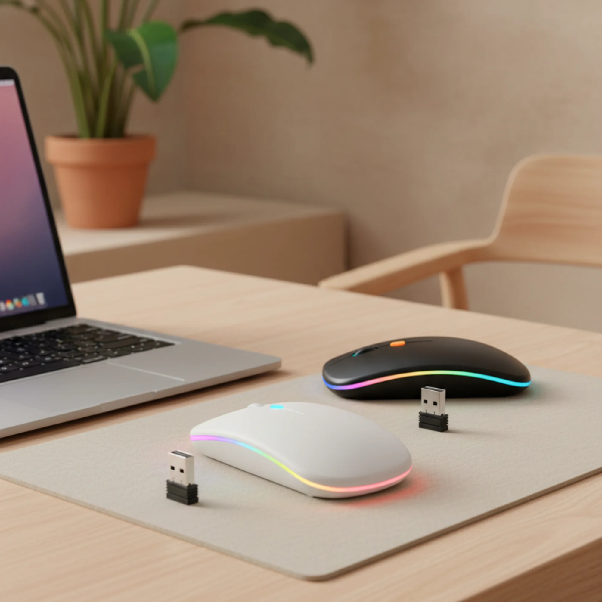 Мышь компьютерная беспроводная Seven, черная - фото 3