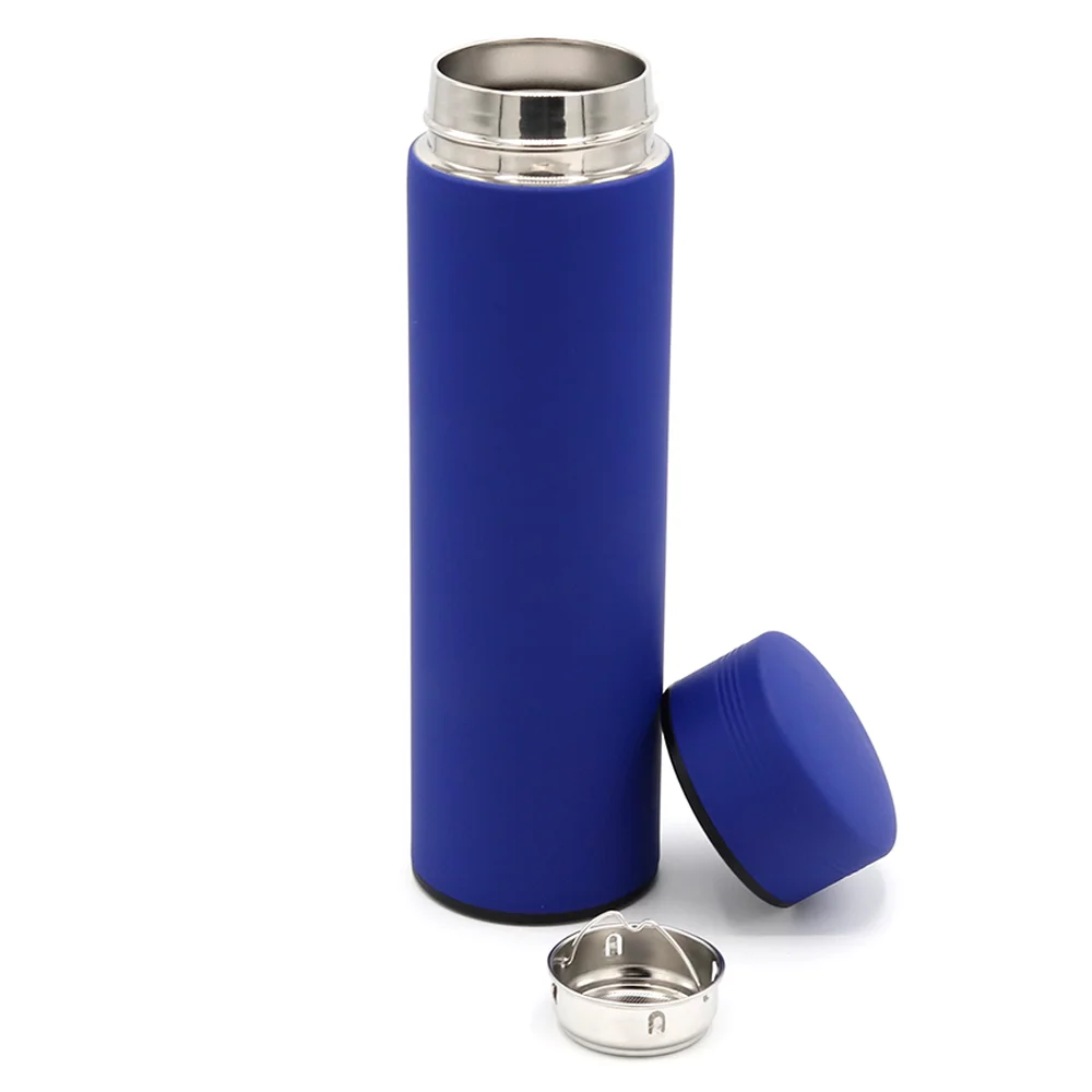 Термос Bronx софт-тач, синего цвета - фото 2