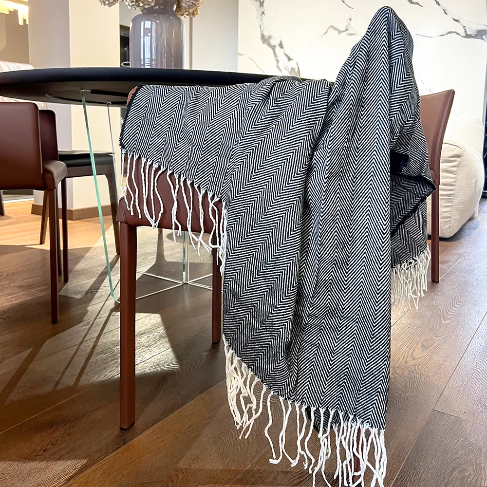 Плед акриловый Samum черный - фото 4