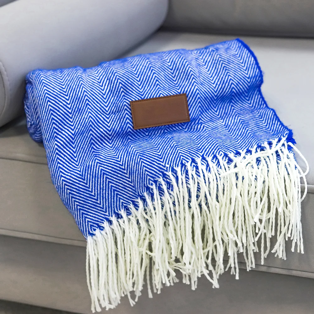 Плед акриловый Samum синий - фото 4