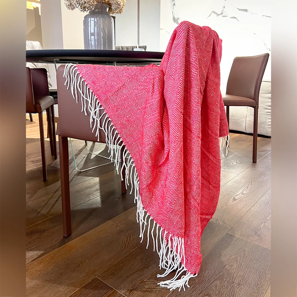 Плед акриловый Samum, красный - фото 4