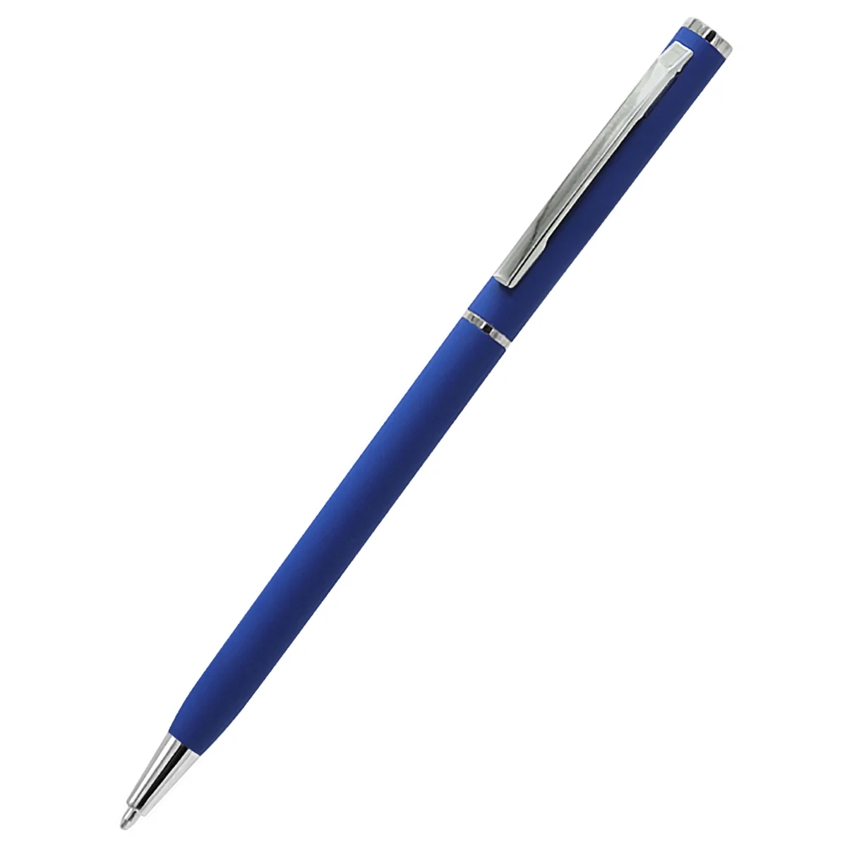 Ручка металлическая Tinny Soft софт-тач синяя