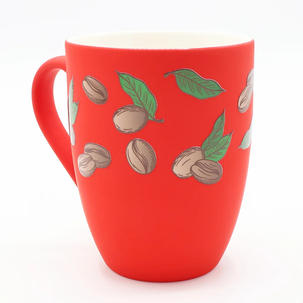 Кружка Elegante софт-тач 350мл красная 350 мл - фото 2