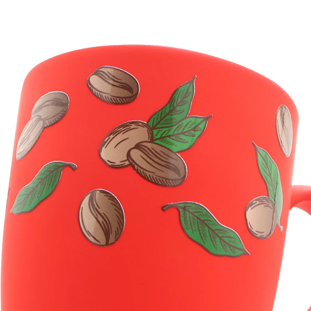 Кружка Elegante софт-тач 350мл красная 350 мл - фото 3