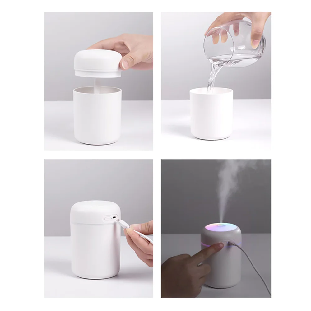 Светодиодный USB увлажнитель Aroma, белый - фото 4