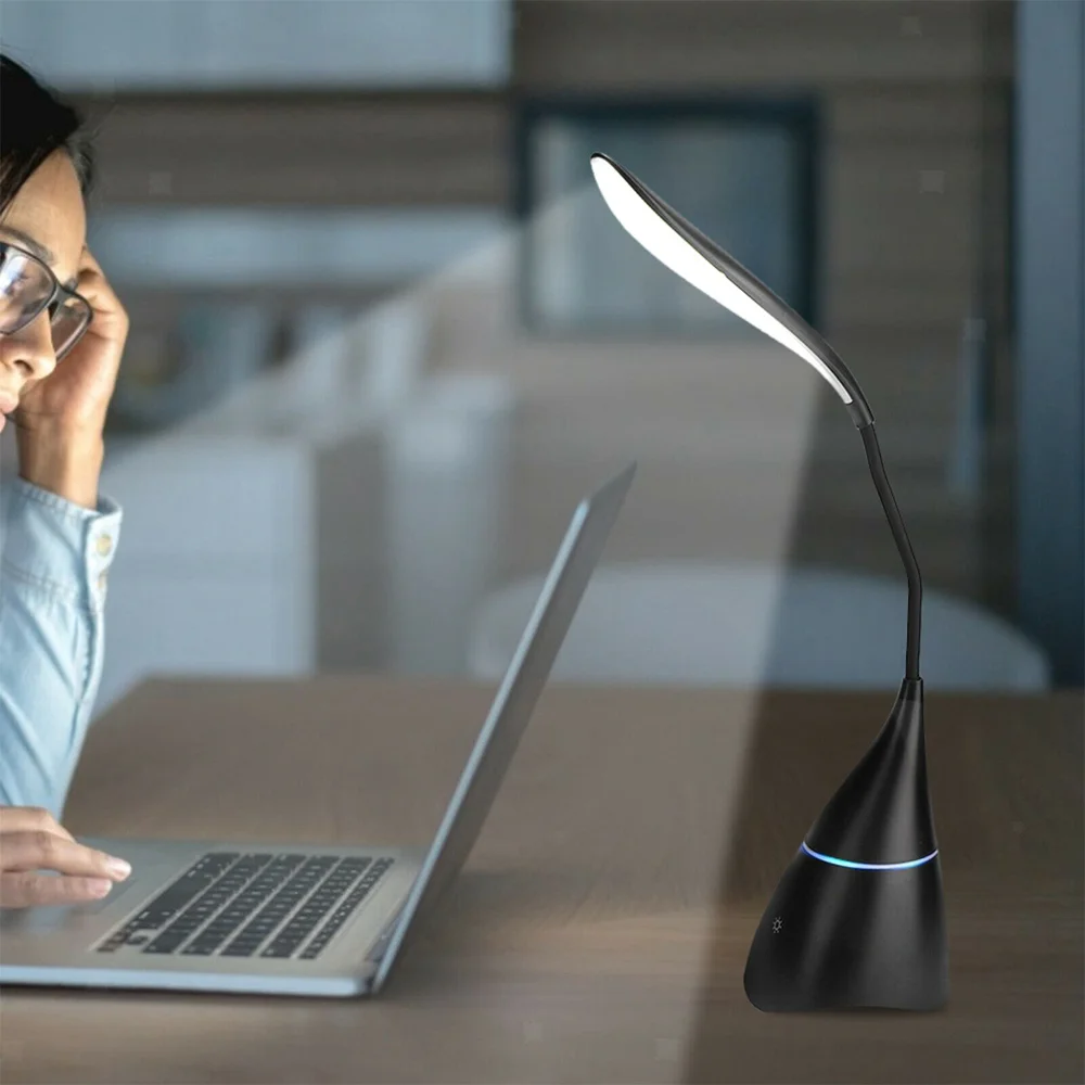 Настольная лампа с колонкой Swanny - фото 6