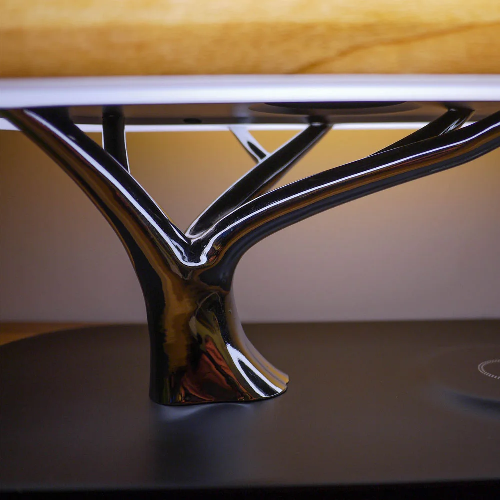 Интерьерная лампа с колонкой и беспроводной зарядкой Aronda Коричневый - фото 3