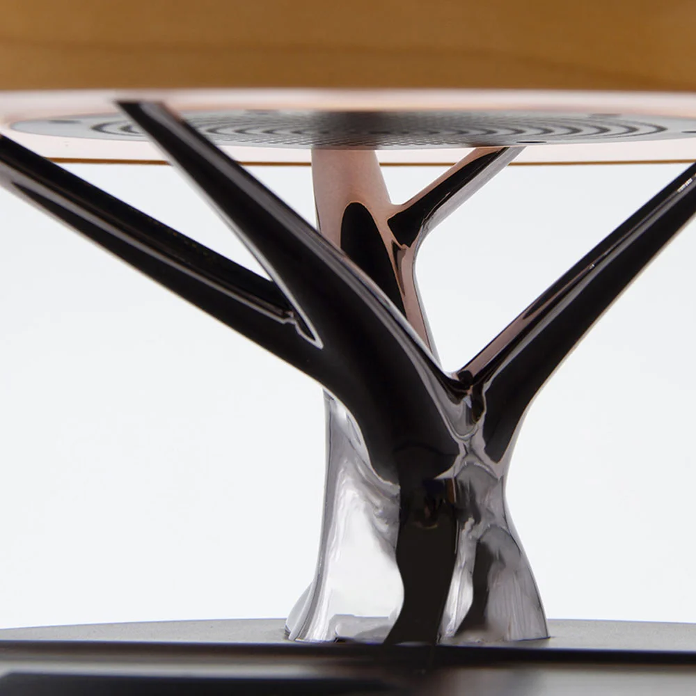 Интерьерная лампа с колонкой и беспроводной зарядкой Aronda Коричневый - фото 4