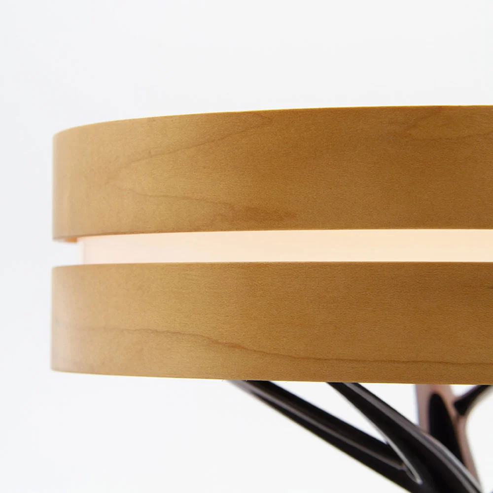 Интерьерная лампа с колонкой и беспроводной зарядкой Aronda Коричневый - фото 6