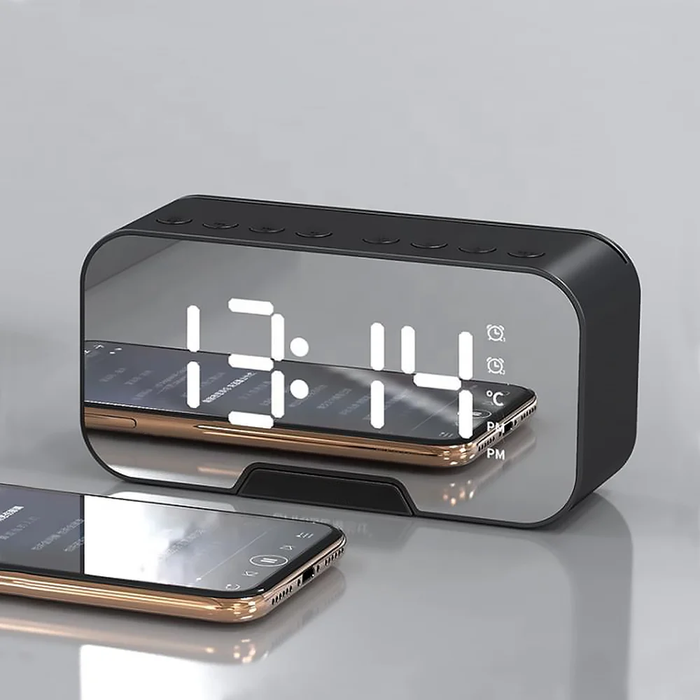 Часы-метеостанция Allora с Bluetooth колонкой функцией Hands free черные - фото 4
