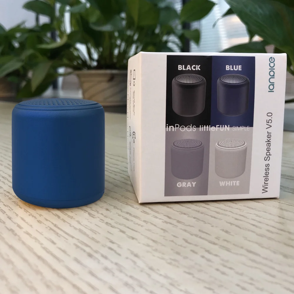 Беспроводная Bluetooth колонка Fosh темно-синяя-S - фото 2