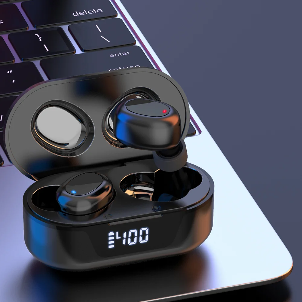 Наушники беспроводные Bluetooth Gubber TW16 черные - фото 5